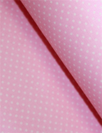 puntík mini bílý na růžové