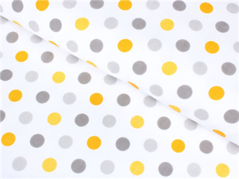 žlutošedé puntíky